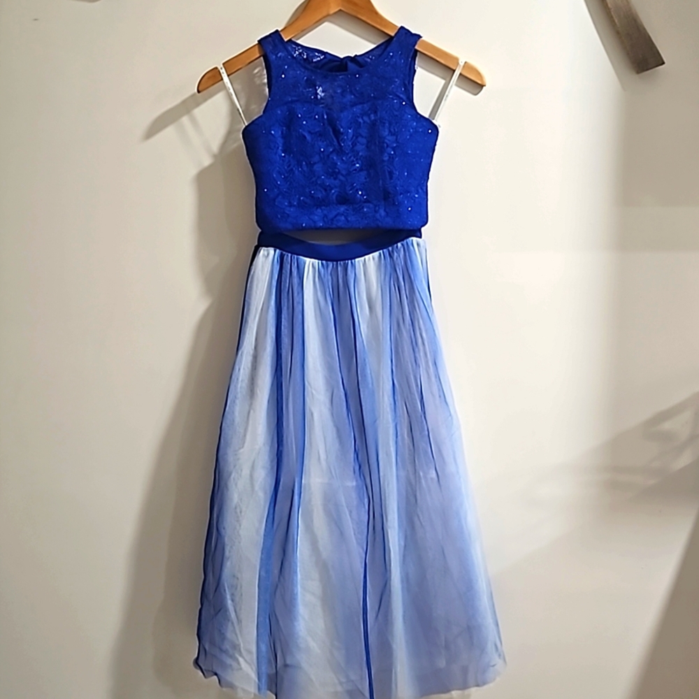 Two piece midriff dress